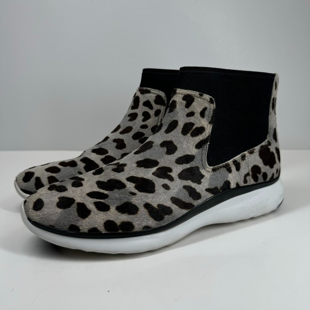 Cole Haan 3.ZERØGRAND Women's US 10B Ocelot Haircalf Slip-On Chelsea Boot W11761